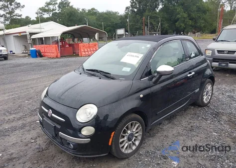2012 Fiat 500C Lounge z USA, uszkodzony, nr VIN 3C3CFFER1CT199013